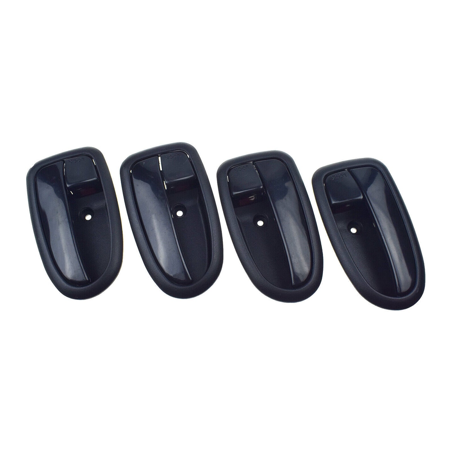 for Hyundai Matrix Lavita 01-10 Set of 4 Interior Door Handles Black FL RL RR