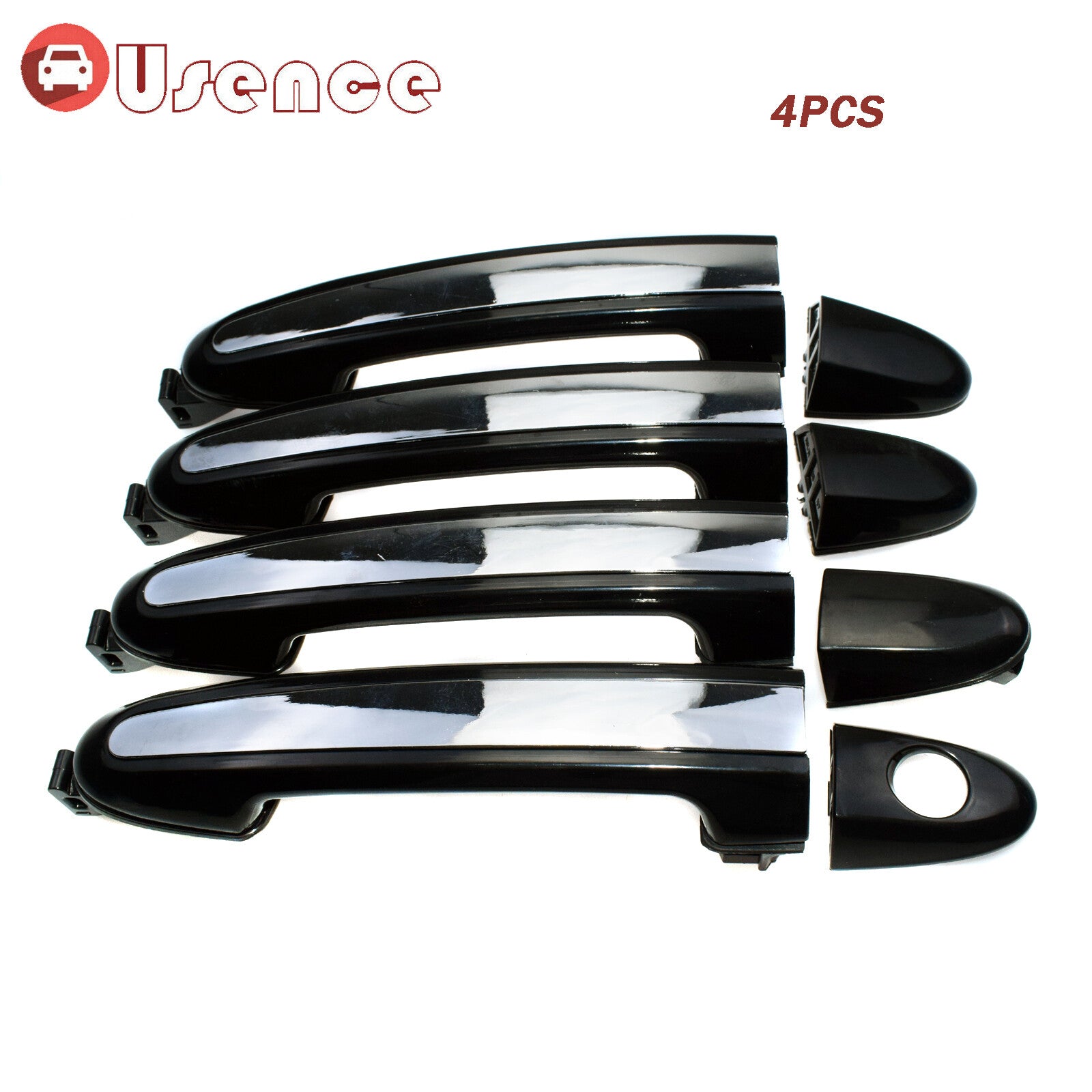 4PCS Exterior Chrome Door Handle FL RL RR for Hyundai Santa Fe 2007-2012