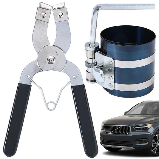 Car Piston Ring Compressor Installer Engine Caliper Automotive Wrench Tool Kit