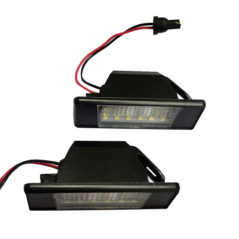 2Car Error LED Number License Plate LED Light for NISSAN QASHQAI X-TRAIL