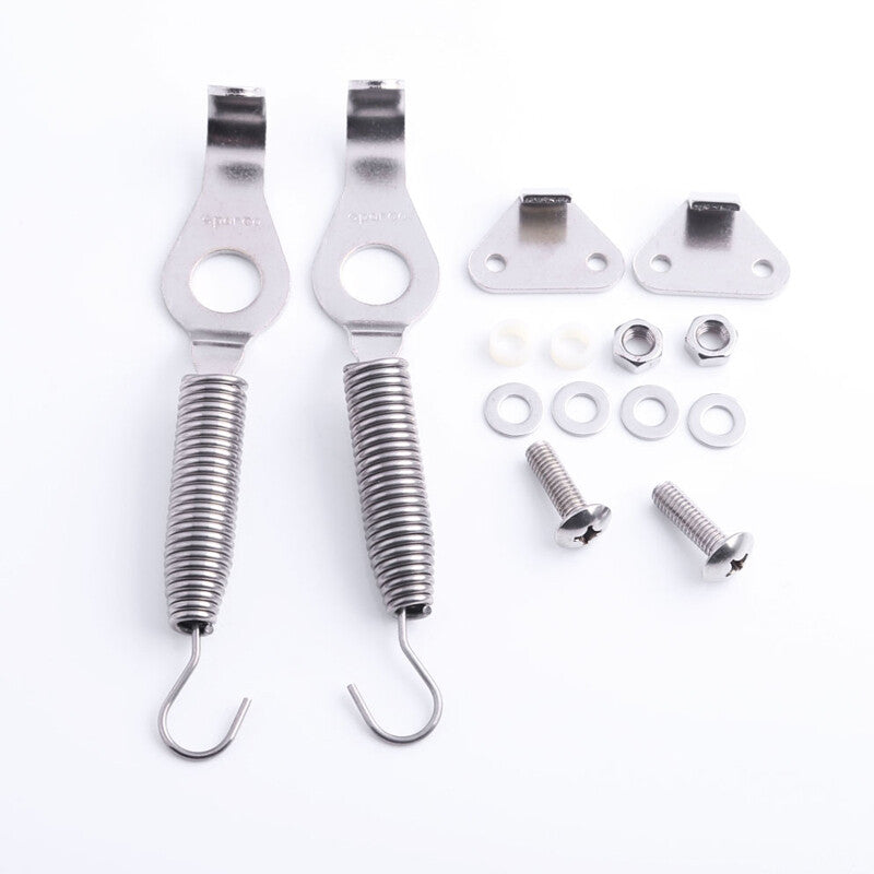 1 set of car trunk cover kit, racing spring hook lock hinge steel 5.2 inches/13.3 cm