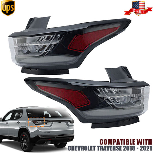 Left Right Outside Tail Light Rear Brake Lamp for Chevrolet Traverse 2018-2021