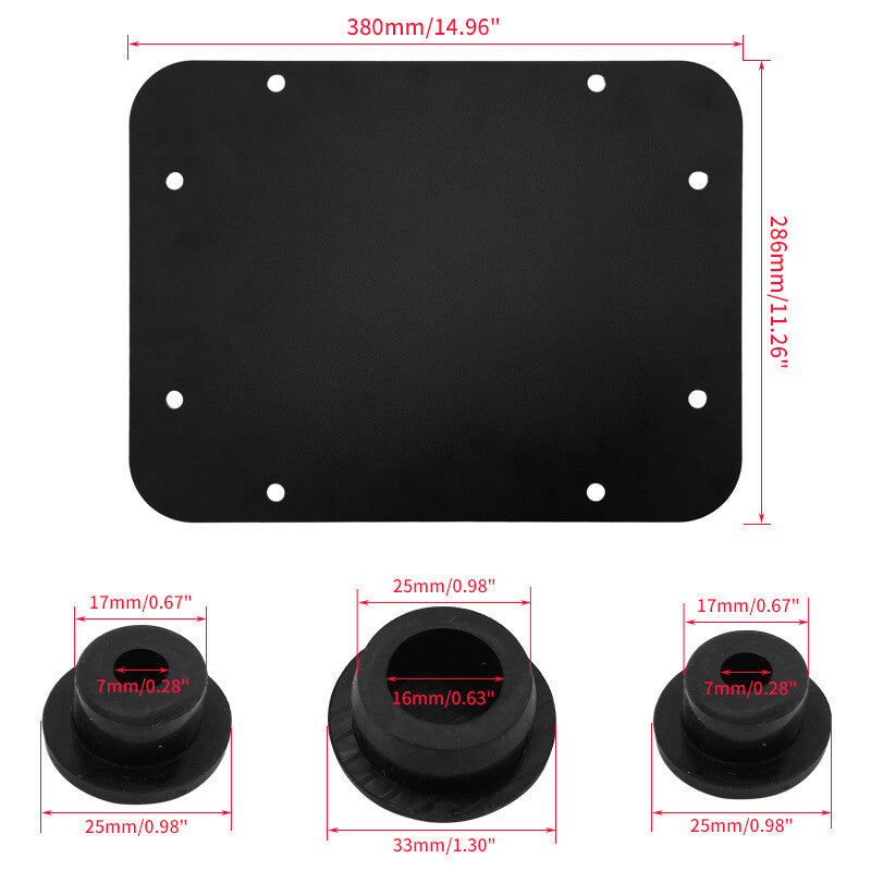 Tailgate exhaust vent socket trim for Jeep for Wrangler JK JKU 2007 - 2017