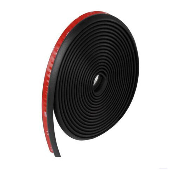Car Black Z-Shape 4M Vehicles Window Rubber Sealing Weather Strip Sticker Pad