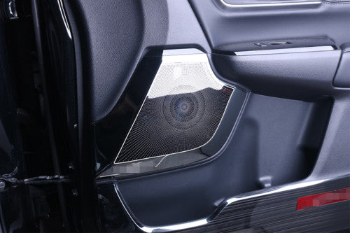 4X for Honda CRV CR-V 2017-2022 Black Titanium Interior Door Speaker Cover Trim