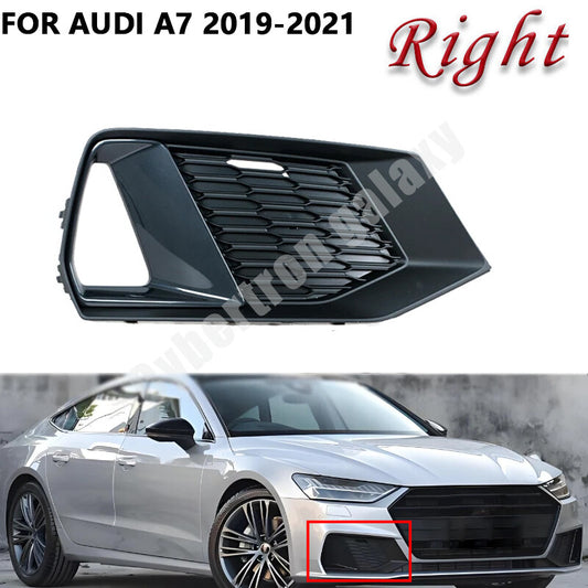 The black fog light grille cover for the right fog light is suitable for the for Audi A7 Sportback 2019-2021.