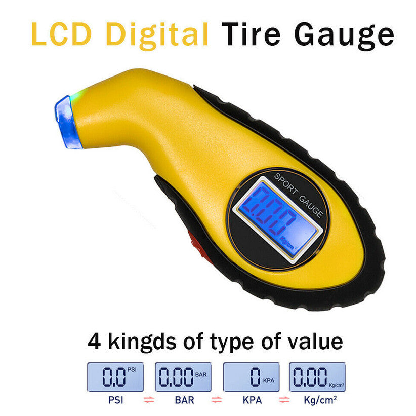Digital tire pressure gauge LCD electronic testing tool for Chevrolet