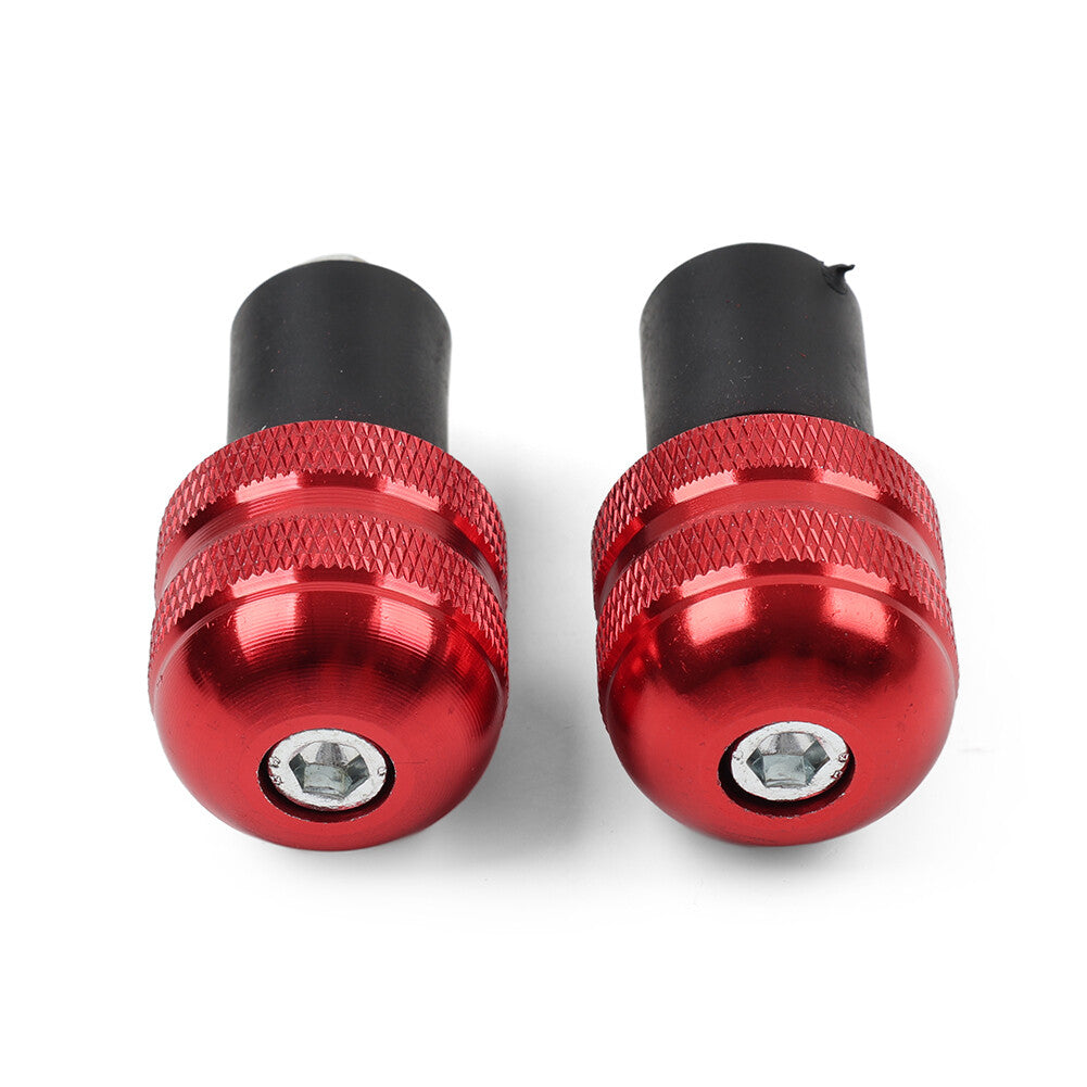 Universal 7/8 Motorcycle Handlebar Grips Bar End Cap Plug Slider