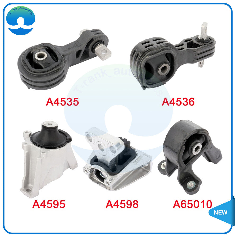 For 2007-2011 for Honda CR-V 2.4L 5PC Engine Motor  Transmission Mounts Kit A4535