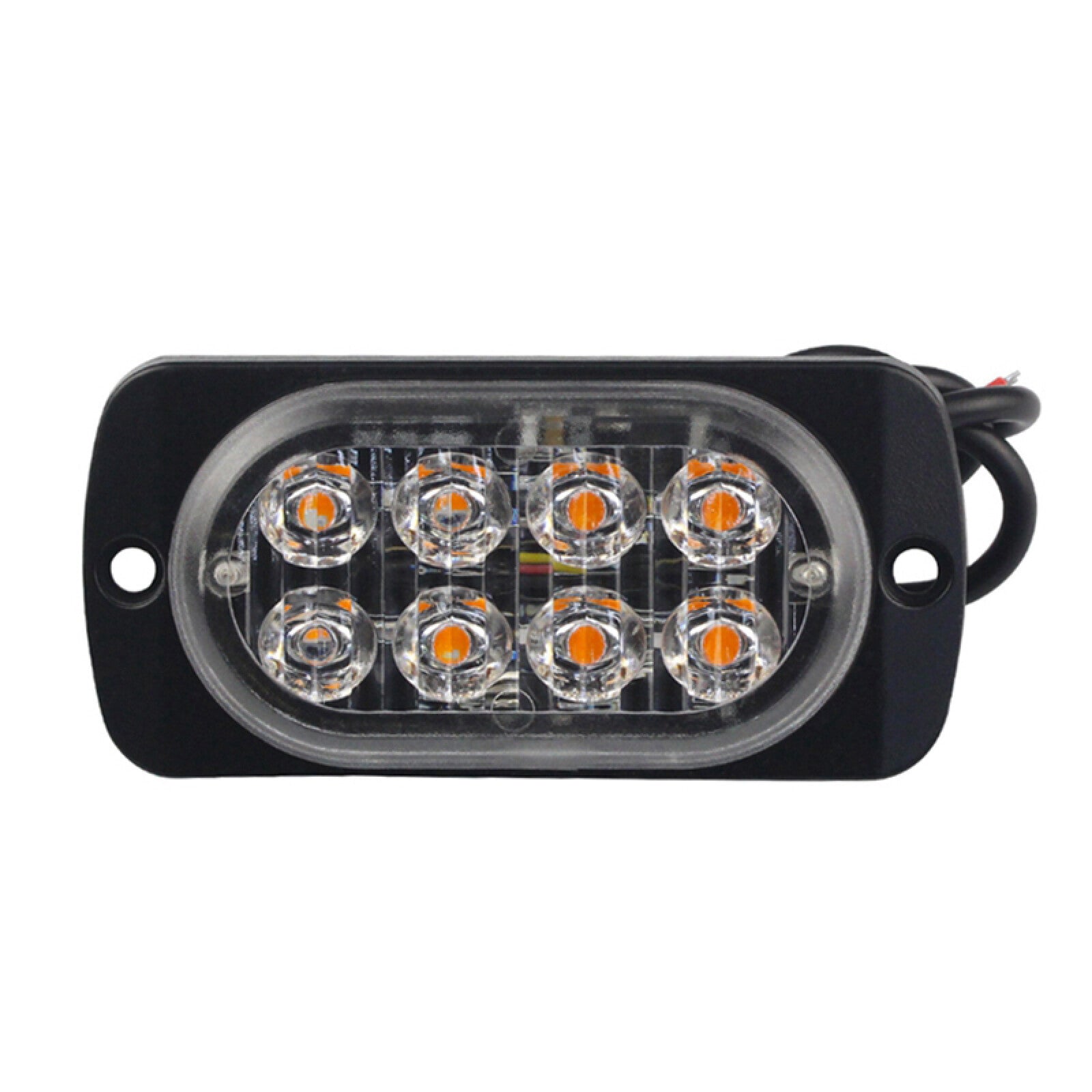 DC 12V-24V 24W Universal Car Truck 8-LED Emergency Flash Light Signal Lamp 6500K