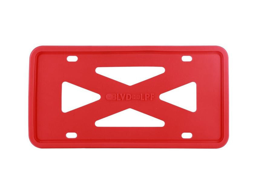 Car license plate frame cover cap, trunk red silicone, suitable for Porsche