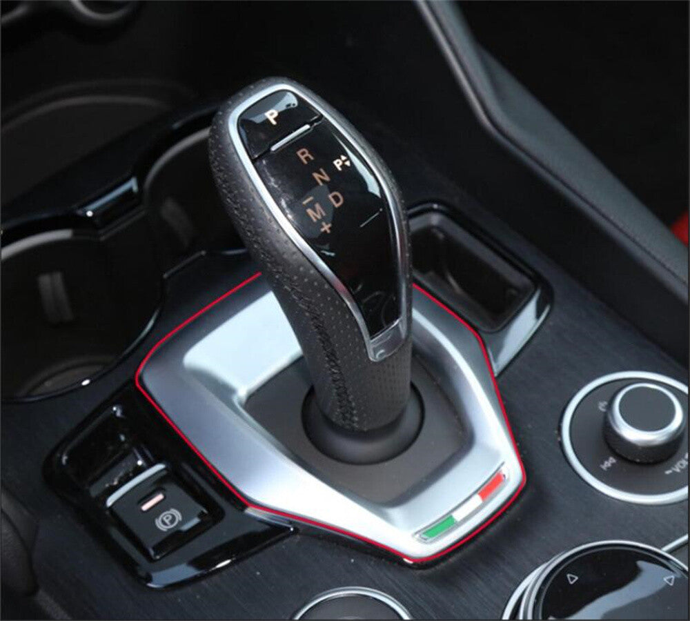 3Color Carbon Fiber Gear Shift Panel Trim for Alfa Romeo Giulia / for Stelvio 2020-22