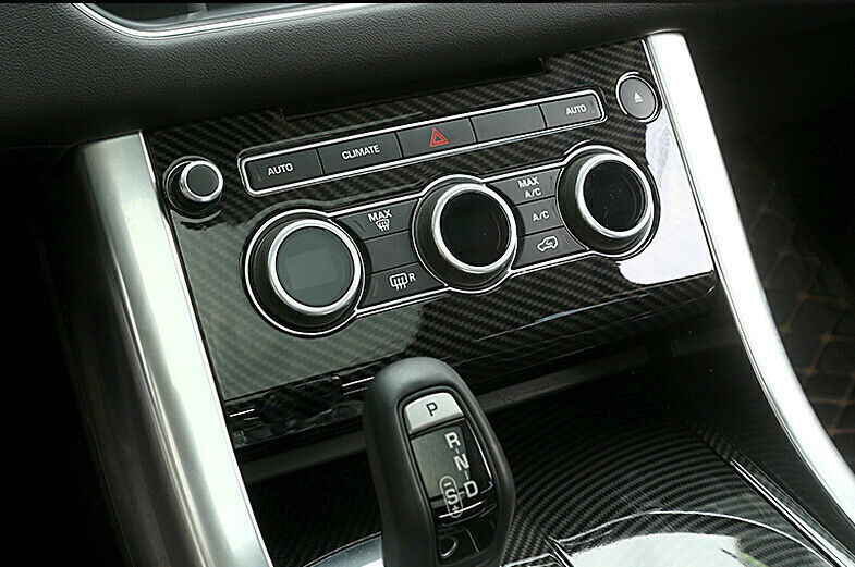 for Range Rover Sport 2014-17 Carbon Fiber Air Condition Switch Panel Cover Trim
