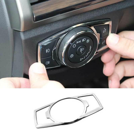 for Ford Mondeo Fusion 2013-2020 Chrome Steel Function Control Button Frame Trim