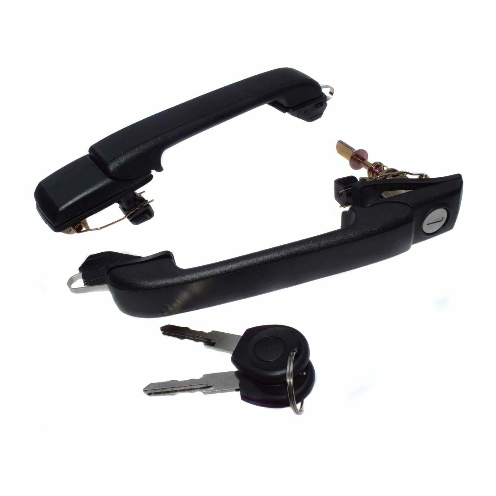 2X Front Rear Outside Door Handle W/ Keys For 93-98 for VW for Jetta for Golf MK3 1H0837207B