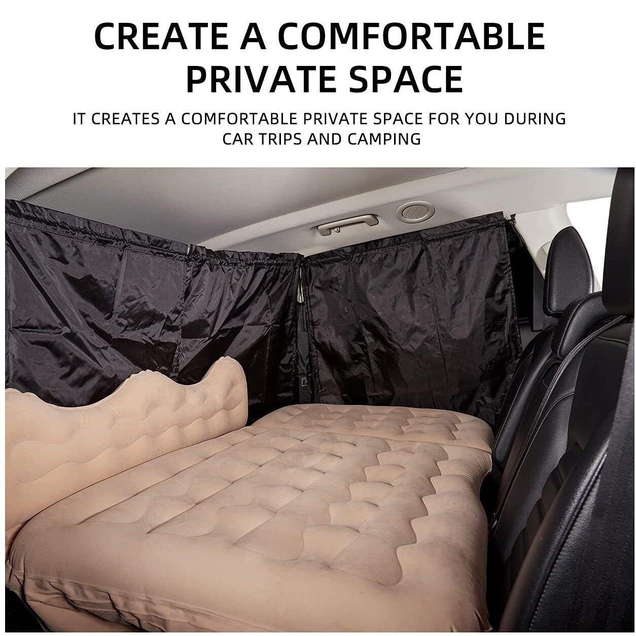 2pcs for Buick Car Divider Privacy Curtain Travel Nap Side Side Window Sunshade
