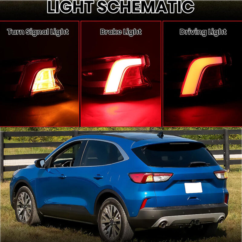 Left Driver Outer Tail Light LED Brake for Ford Escape 2020 2021 2022 Taillight