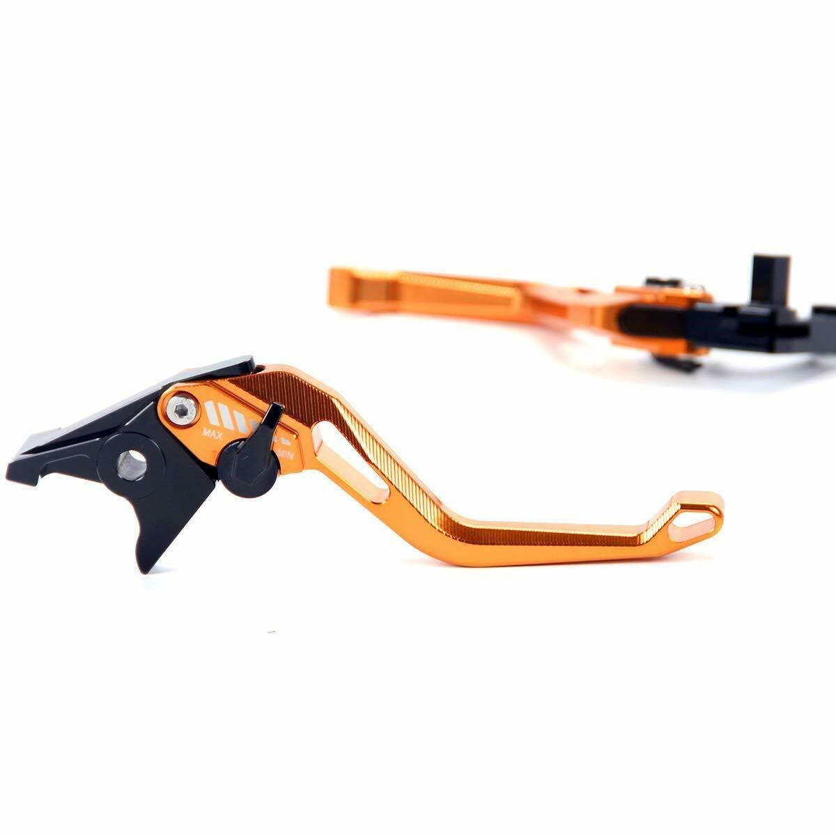 Short 5D Machined Brake Clutch Levers for 950 Super Enduro 2006-2008 Orange