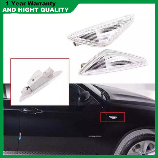 A pair of Fender side marker turn signals suitable for BMW X3, X5, X6, E70, E71, F25 (2007-2013).