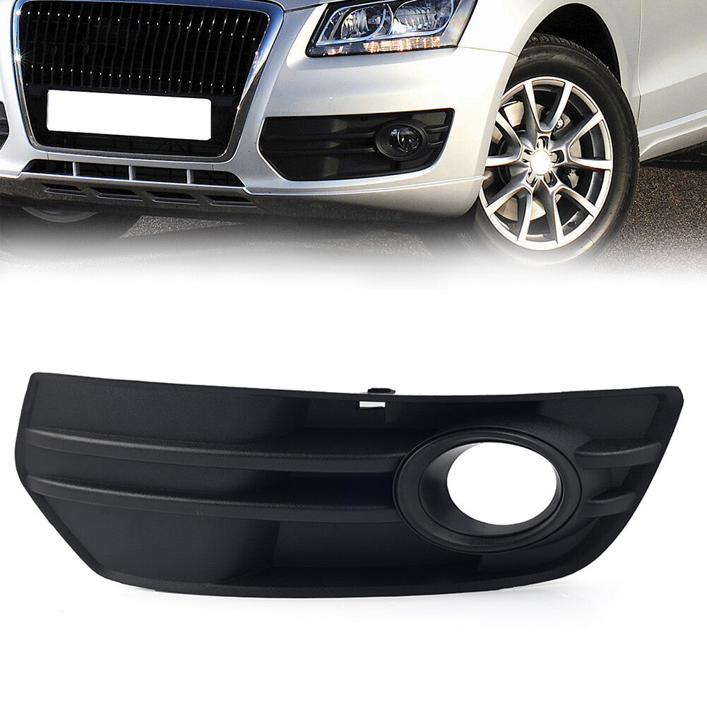 Front Lower Bumper Grille Fog Light Grill Cover With Fog Lamp Hole for Audi Q5