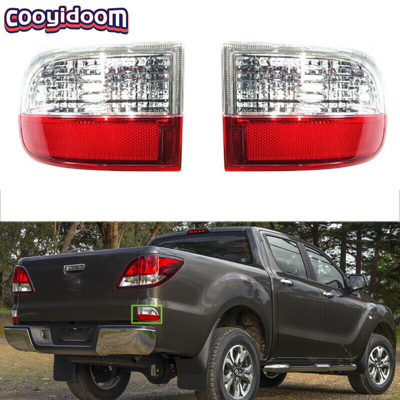 for Mazda BT50 BT-50 UP UR 2011-2020 Pair Rear Bumper Light Reflector Tail Lamp