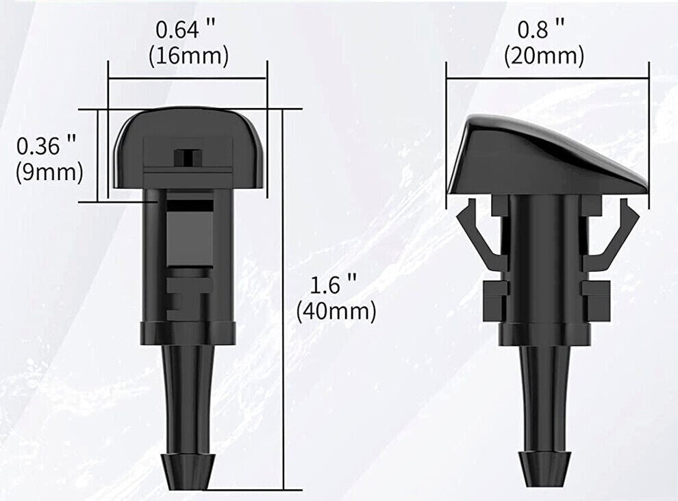 Windshield Wiper Fluid Washer Spray Nozzle For Car Universal