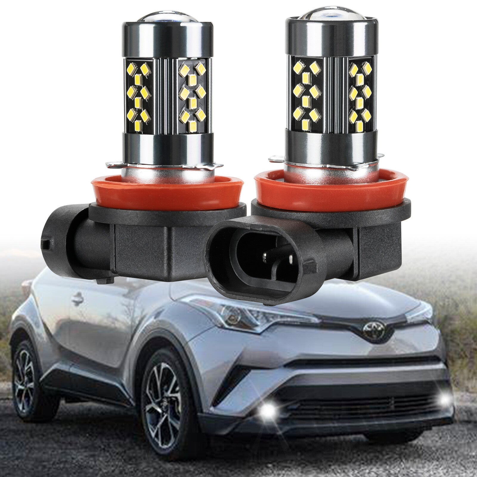 LED Fog Lamp Bulbs Front Fog Lights for Toyota RAV4 RAV 4 2006-2021 for Land Cruiser