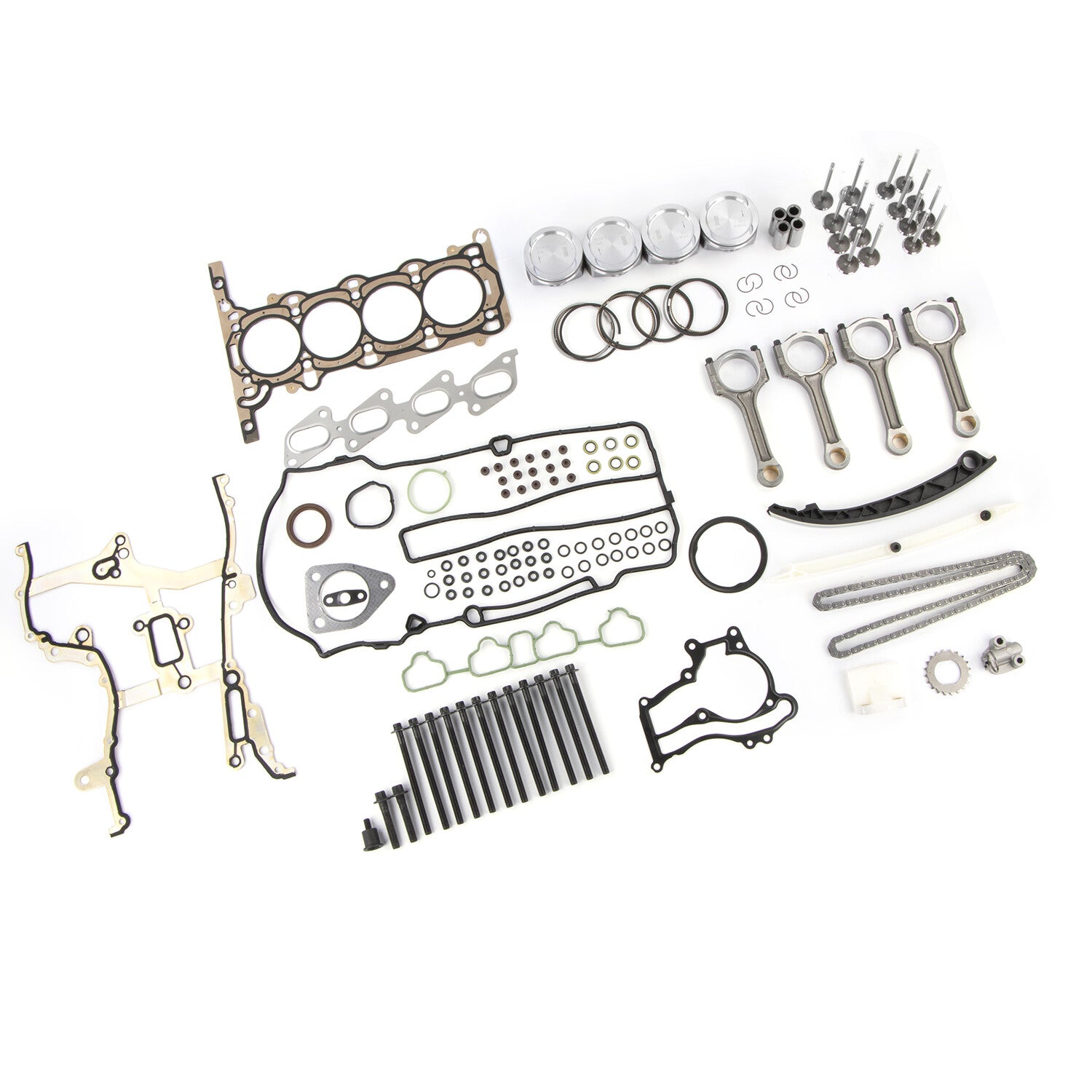 Engine Pistons Overhaul Rebuild Con Rods Kit For 11-16 for Buick for Chevy 1.4L Turbo