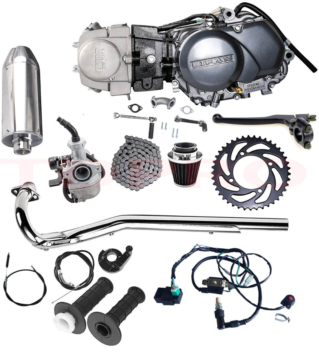 for Lifan 125cc engine motor kit for Pit Bike Trail for Honda CT70 XR70 CRF50 SSR Apollo