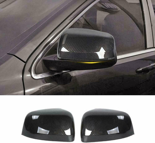 2011-2021 for Jeep Grand Cherokee Side Door Mirror Wing Cover Trims Carbon Fiber