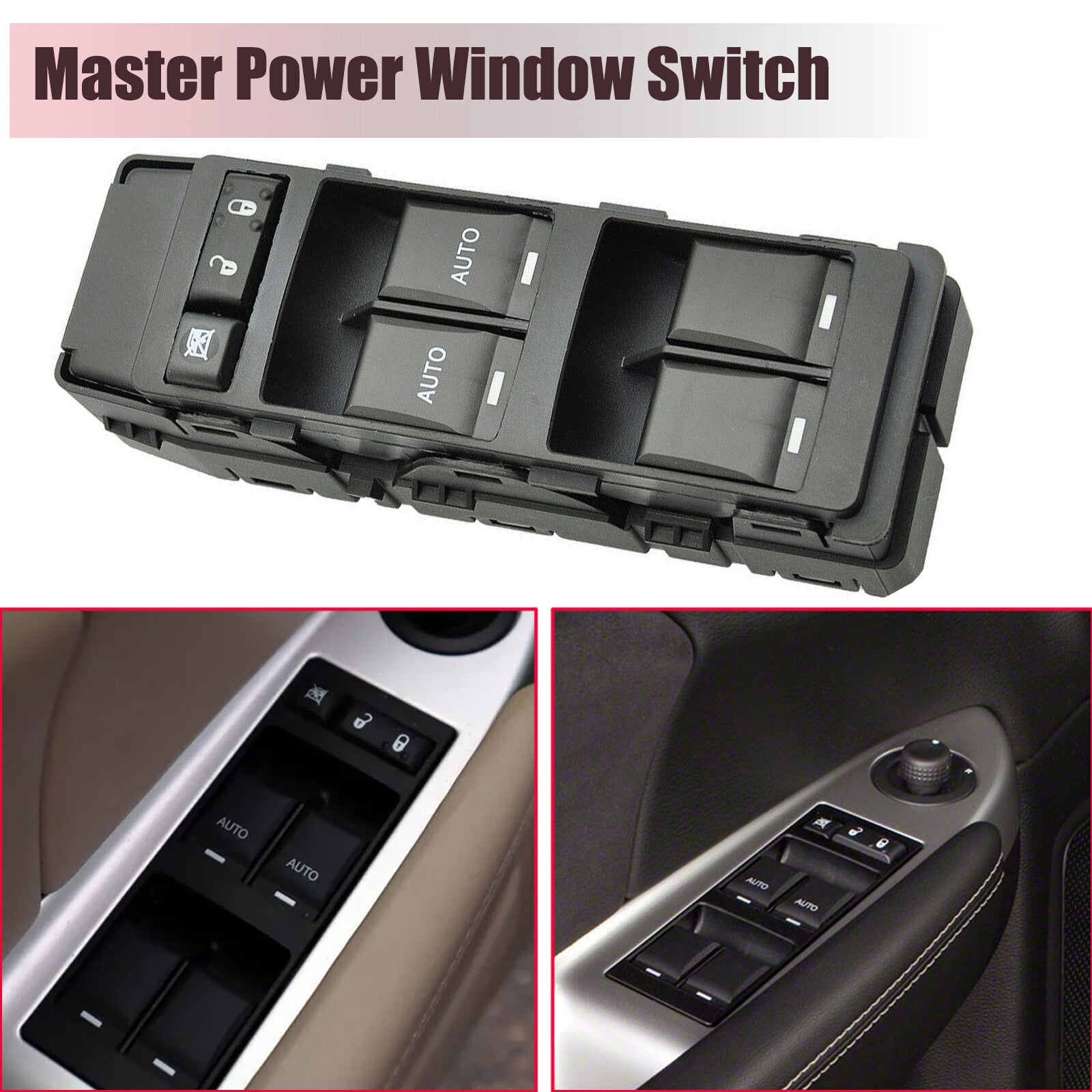 1x Master Power Window Switch Front Left for Chrysler 200 for Dodge Avenger Magnum