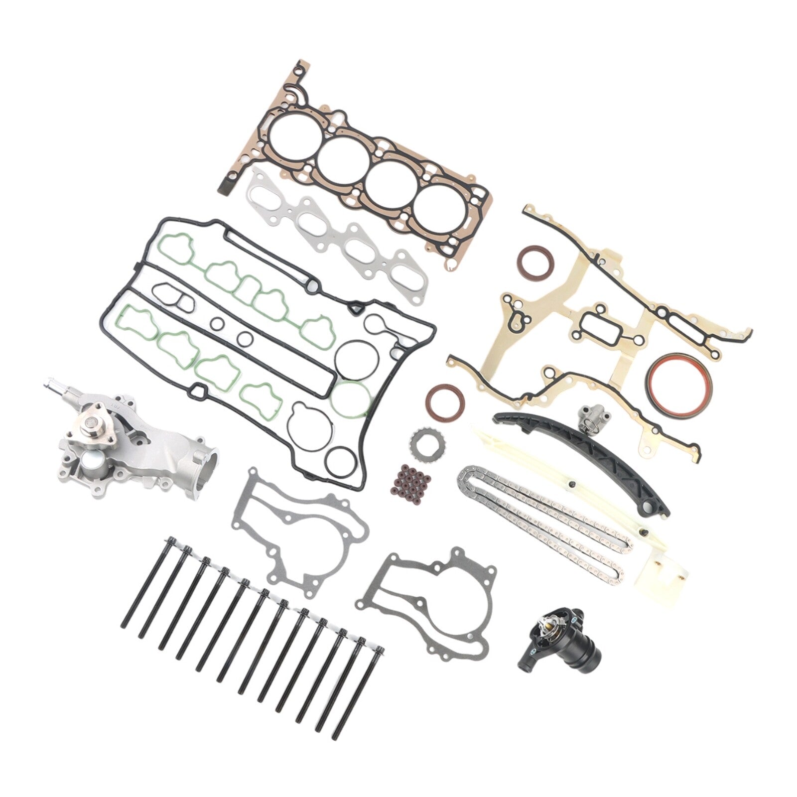 Head Gasket Bolts Timing Chain Kit for 11-15 for Chevrolet Sonic for Cruze for Buick L4 1.4L