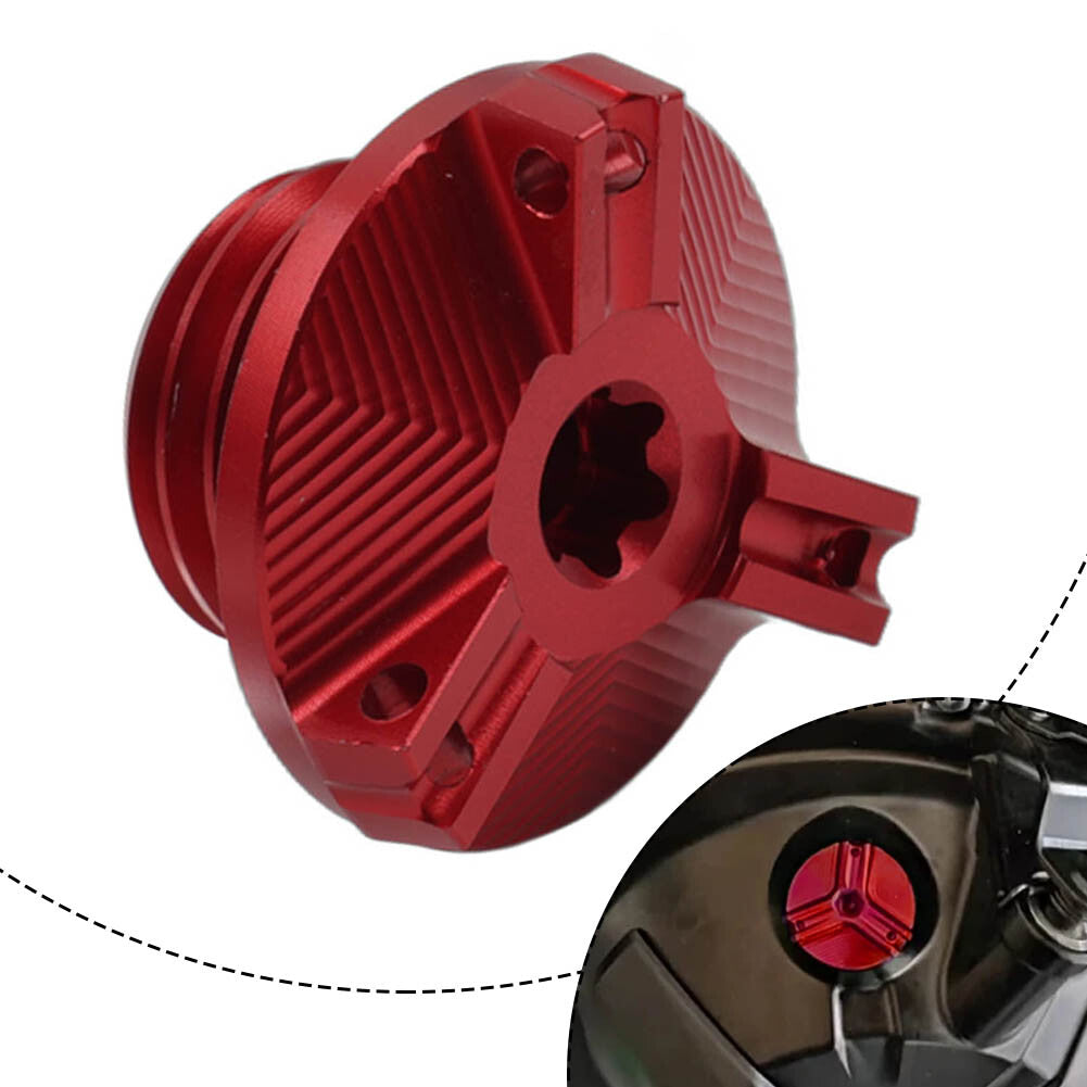 Motor?ldeckel Schraube Einf¨¹lldeckel f¨¹r for Kawasaki Z400/650/800/900 Z1000/SX Rot