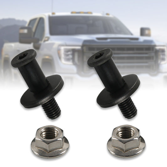 Pair Black Tailgate Door Latch Striker Bolt Set for Chevy for GMC for Cadillac for Hummer