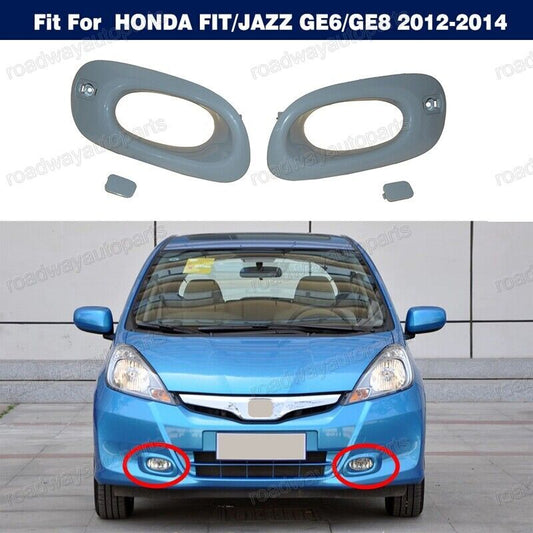 1Pair Front Fog Light Lamp Cover Bezel Fit for HONDA FIT/JAZZ GE6/GE8 2012-2014