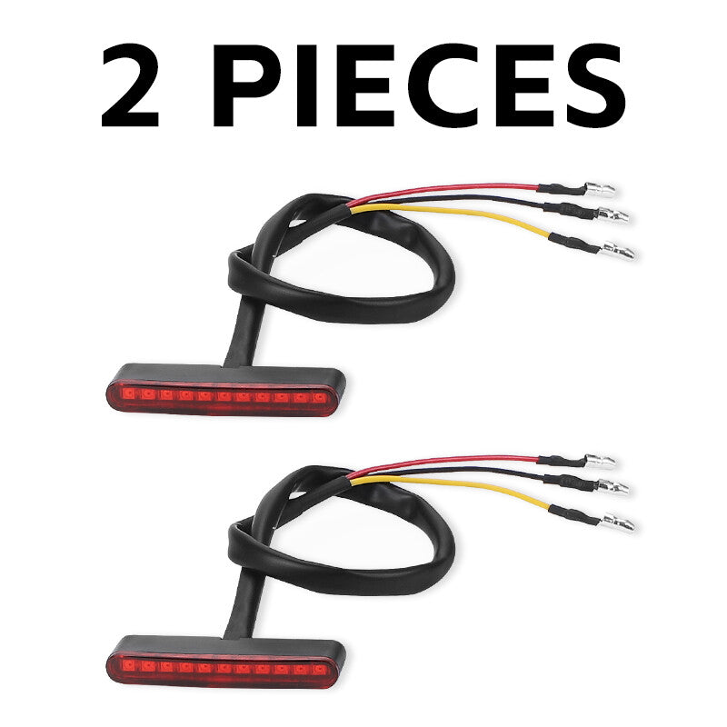 2X 12V 11LED for Mini Motorcycle Tail Light Bike Rear Running Stop Brake Bright Lamp