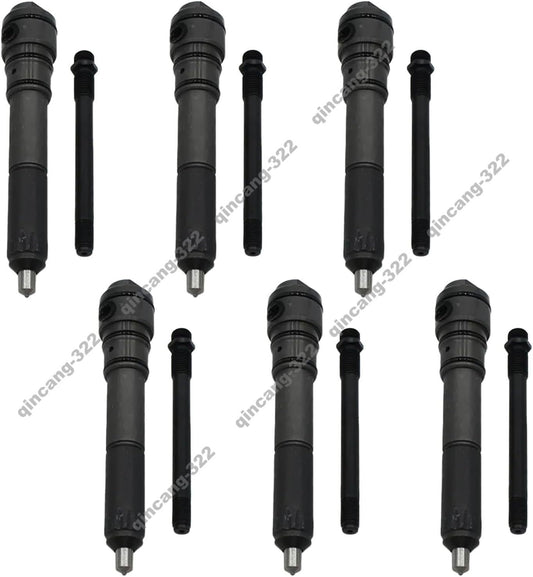 6 Pcs Fuel Injector 6211-12-3500 for Komatsu Engine SA6D140E-2A-7