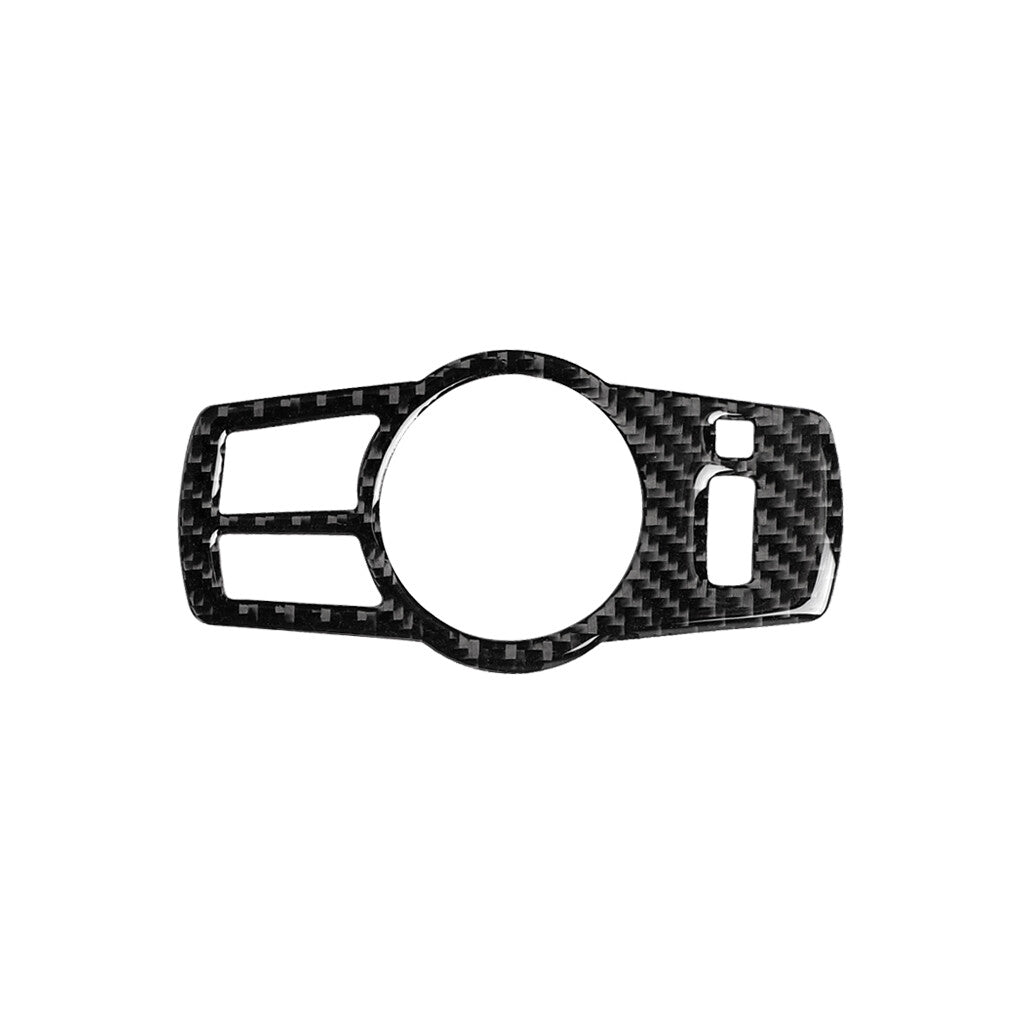 Carbon fiber headlight switch trim for BMW 5 Series F10 2008-2017