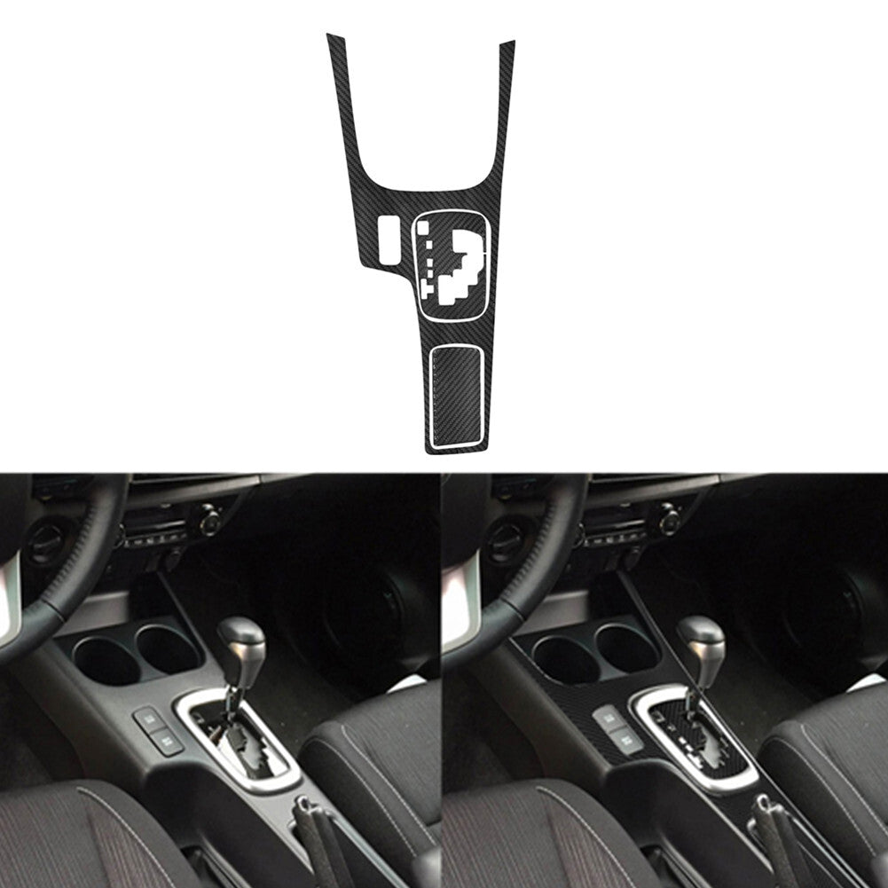 3Pcs Carbon Fiber Automatic Gear Shift Panel Cover Trim for Toyota Hilux 2015-21