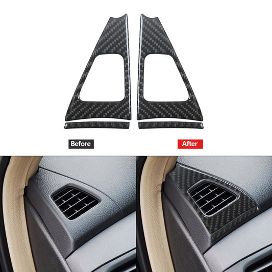 Carbon Fiber Demist Air Vent Outlet Trim Cover for Honda Accord Sedan 2008-2012