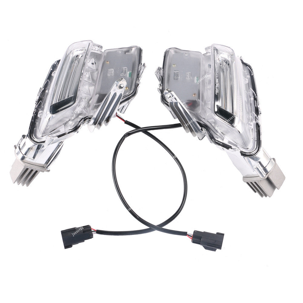 LH+RH Fog Light Lamp Clear LED Auto Driving Light for Volvo XC60 2014~2018