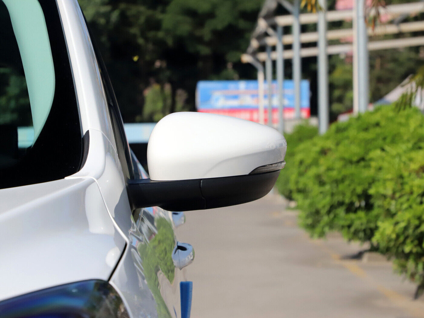 White Left Side Rear View Mirror Cap Mirror Shell Housing for Ford Escape 20-22