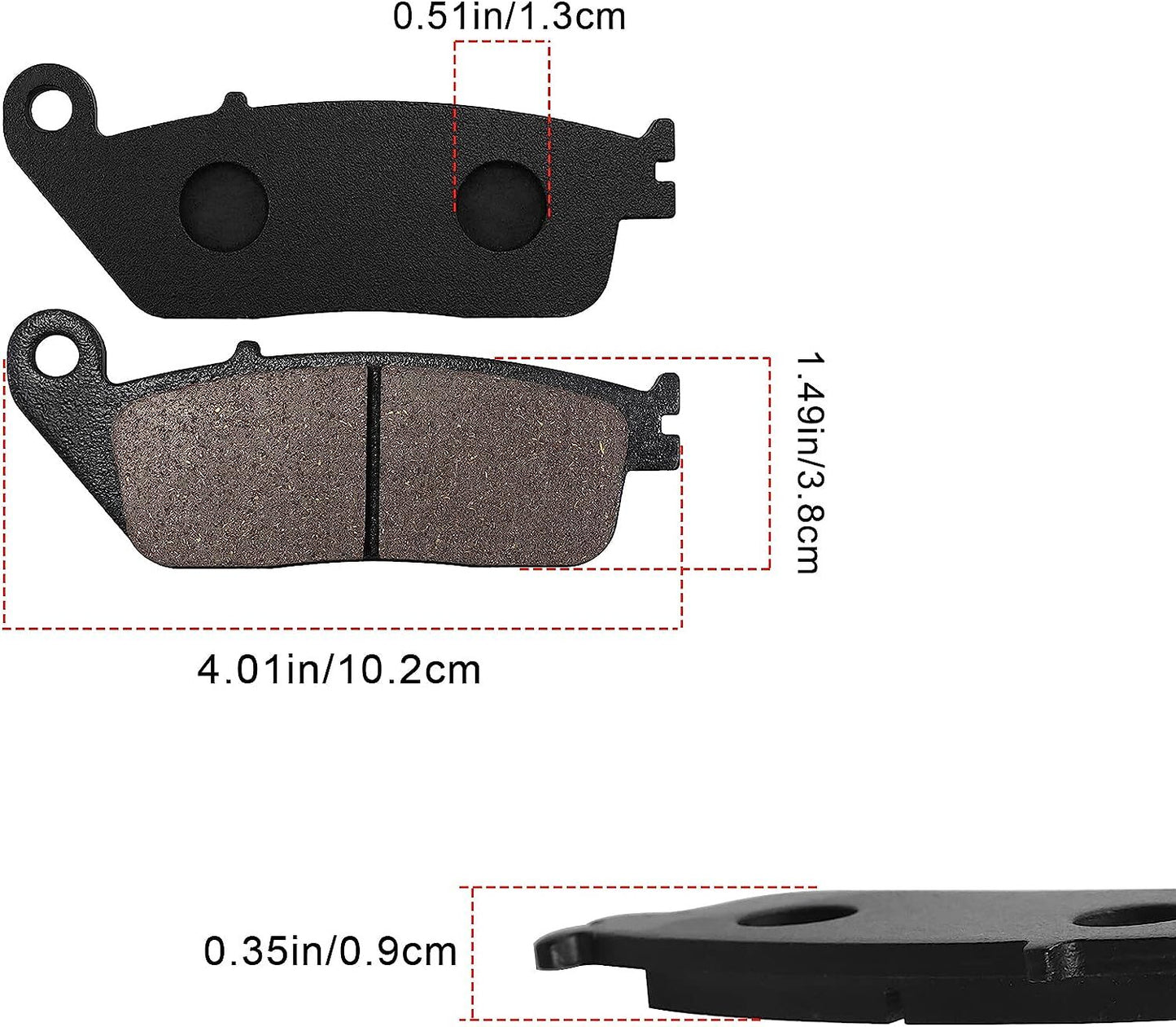 Brake Pads for Honda ACE 1100 VT1100T, Aero 1100, Shadow Sabre 1100 VT1100C2