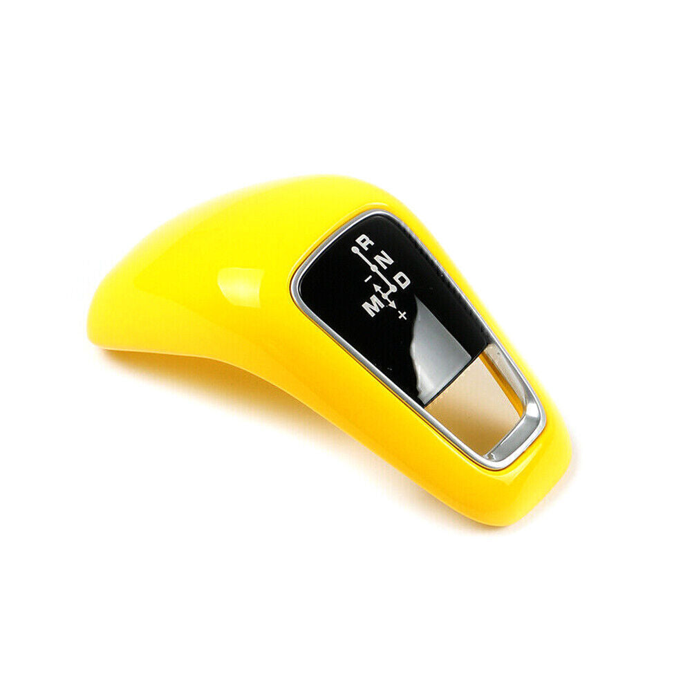 Yellow ABS Gear Shift Knob Cover Trim Fit for Porsche for Cayenne 2018-2021 2019 2020