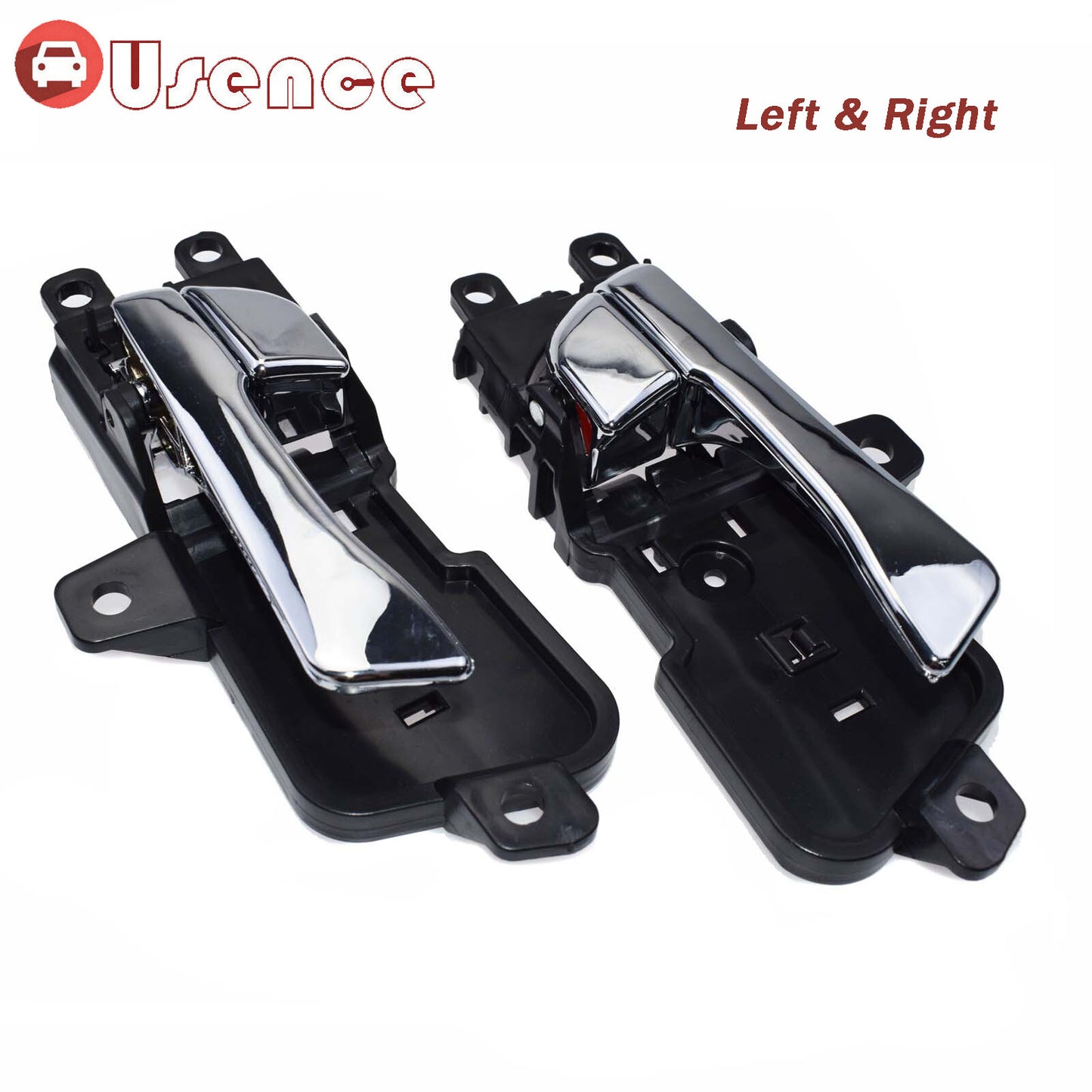 Pair Left  Right Side Interior Door Handle Chrome for Hyundai Sonata 2011-2014