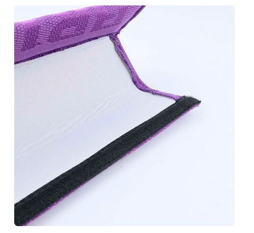 Car seatbelt cover, shoulder strap pad, purple, for brides, suitable for Mazda 2-piece set.