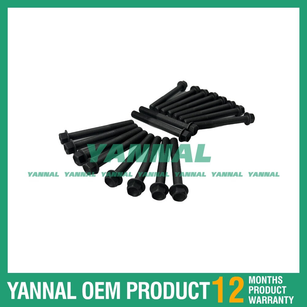 18-piece new V3600 cylinder head bolt set for Kubota 30 D 7 E diesel forklifts