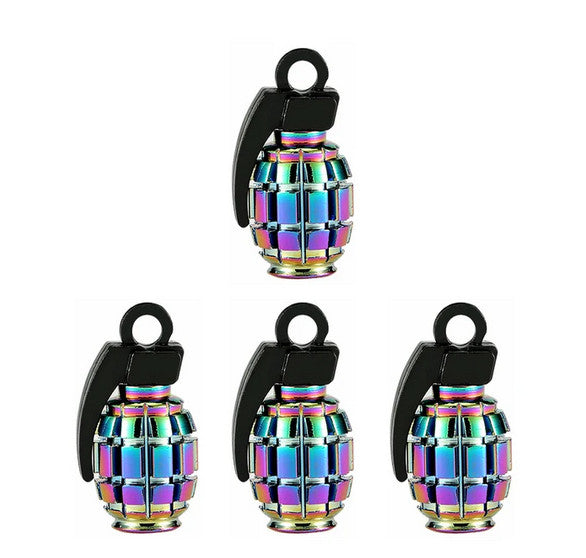 8-piece universal black tire valve cover rod air dust cover for Jeep for Mini