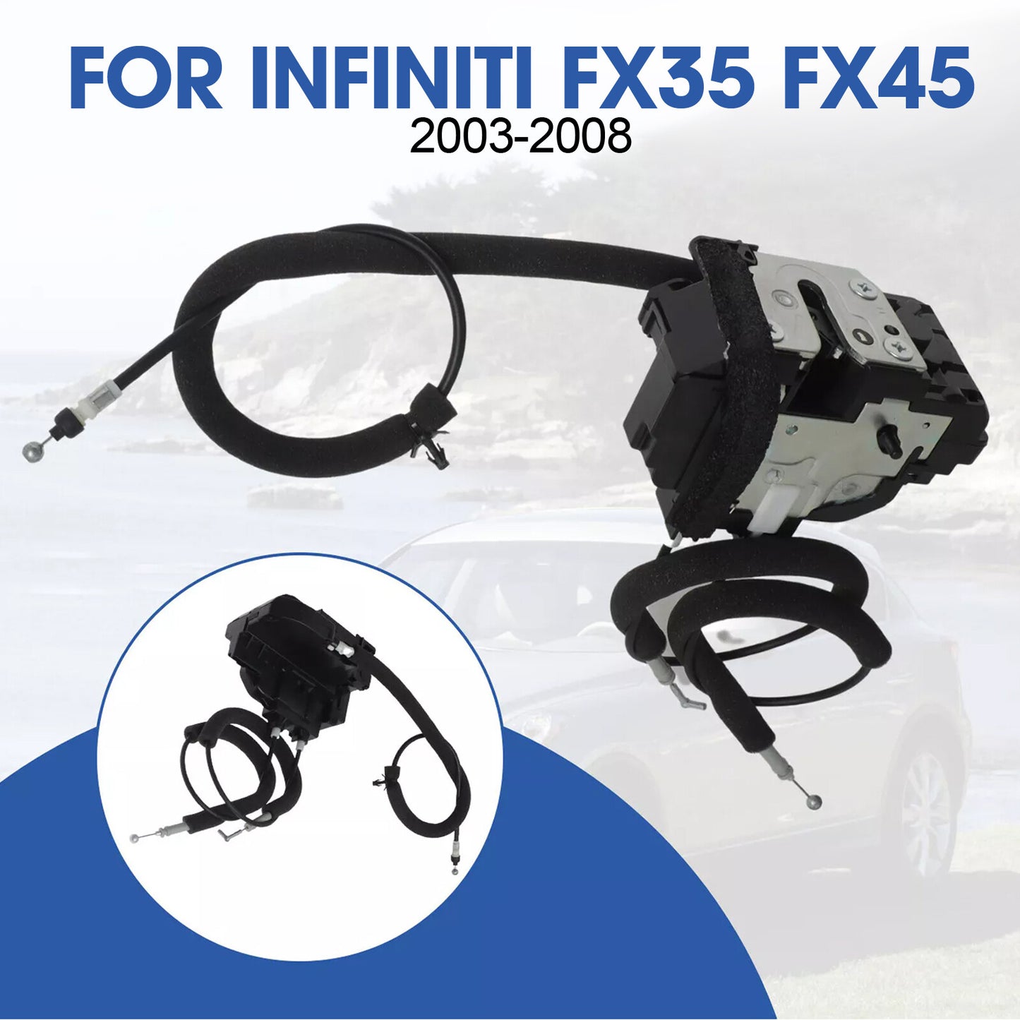Rear Right Hand Door Latch Lock Actuator for Infiniti FX35 FX45 2003 -08 Replace