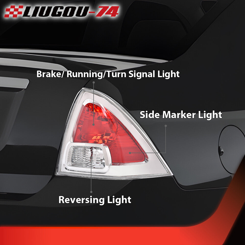2-piece taillight kit suitable for 2006-2009 for Ford Fusion chrome (left and right)